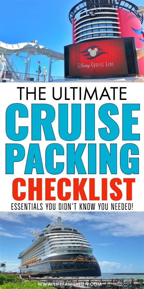 Ultimate Cruise Packing Checklist Plus Cruise Itinerary Planner Printable Packing For A Cruise