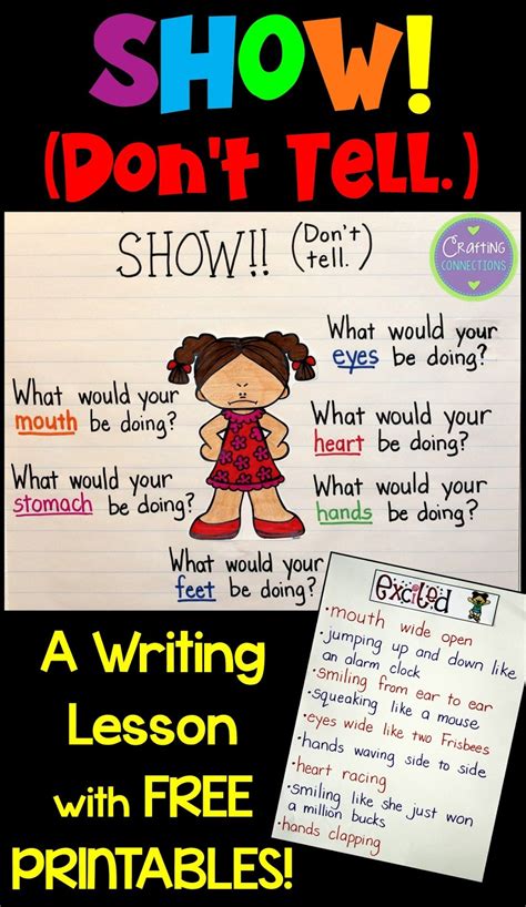 Crafting Connections: Show... Don't Tell! A Writing Minilesson