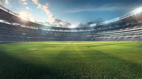 Premium Photo Illuminated Stadium Cinematic Scene Of An Empty