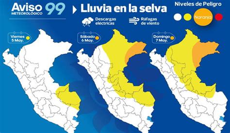 Senamhi Advierte De Descenso De Temperatura Y Lluvias Intensas En La