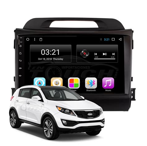 Auto Radio Android Kia Sportage Fhd Semi Curvo Intouch Per