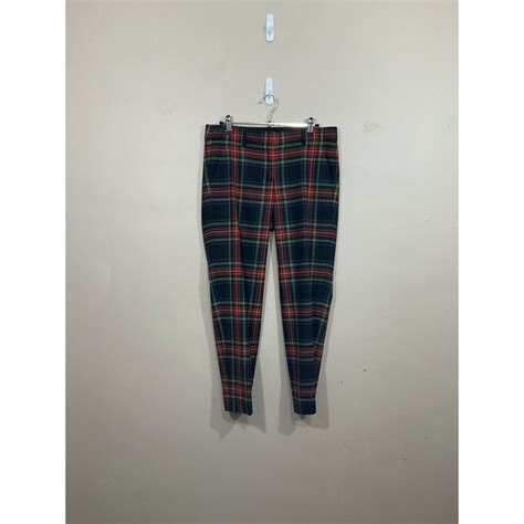 J Crew Pants Jumpsuits J Crew Womens Plaid City Fit Skimmer