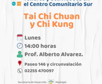 TAI CHI CHUAN Y CHI KUNG EN EL CENTRO COMUNITARIO SUR Gesell Gov Ar