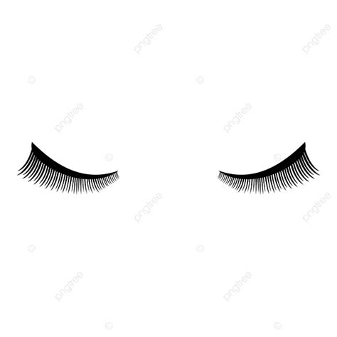 Eyelash Icon Black Color Vector Illustration Flat Style Simple Image