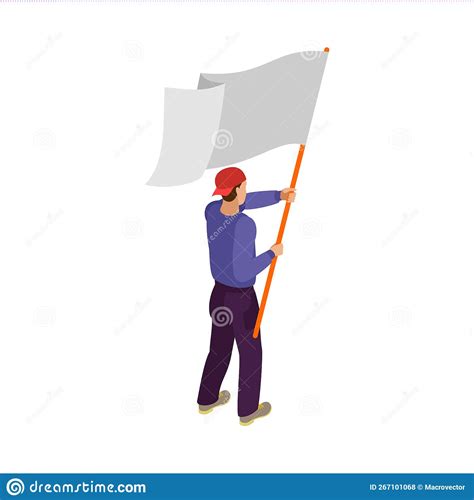 Activist Isometric Illustration Cartoon Vector | CartoonDealer.com ...