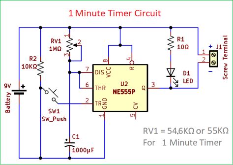 One Minute Timer Circuit