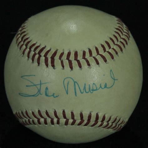 Stan Musial Signed Baseball Jsa Coa Pristine Auction