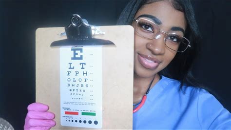 Asmr Doctor Eye Exam Roleplay Latex Gloves Writing Sounds Light