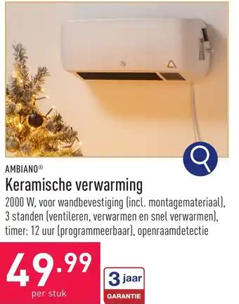 AMBIANO Keramische Verwarming Promotie Bij ALDI