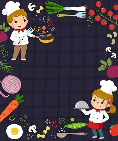 Premium Vector Template For Advertising Background In Cooking Concept