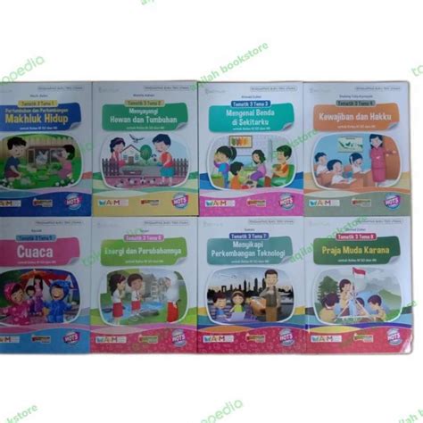 Promo Paket Buku Tematik SD Kelas 3 Tema 1 8 Tiga Serangkai AKM HOTS