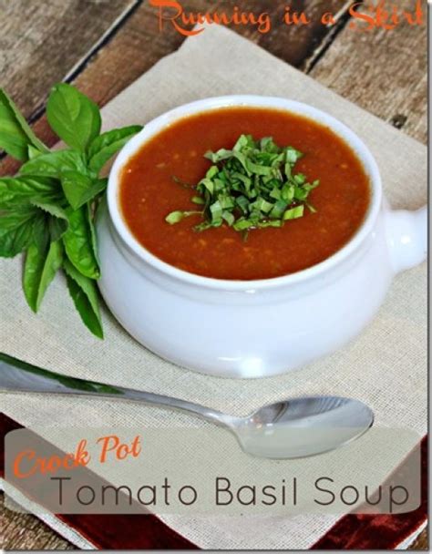 Easy Crock Pot Tomato Basil Soup Recipe