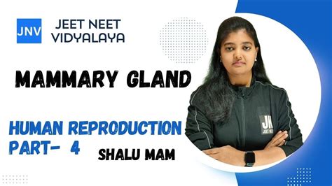 HUMAN REPRODUCTION PART4 MAMMARY GLAND FEMALE SHALU NEET TRICKS