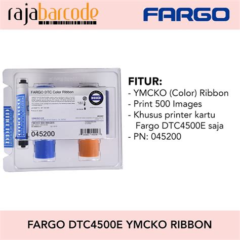 Jual Ribbon Ymcko Utk Printer Fargo Dtc E Image