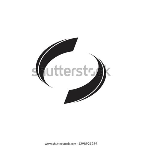 Circle Geometric Curves Movement Rotation Logo Stock Vector Royalty