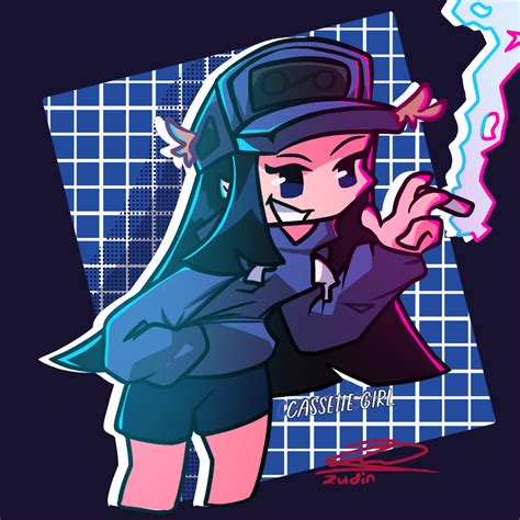 Cassette Girl Art By Zudin On Newgrounds