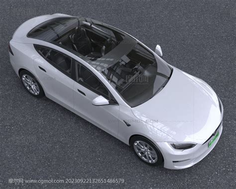 2022款特斯拉model S Plaid新能源纯电驱动汽车汽车模型下载 摩尔网cgmol