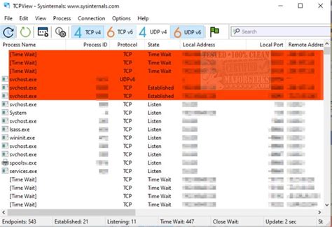 Download Microsoft Sysinternals Tcpview Majorgeeks