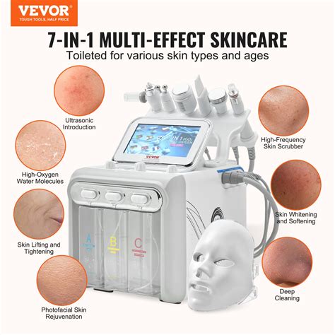 Vevor 7 In 1 Hydrogen Oxygen Facial Machine Professional Hydrafacial