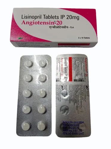 Lisinopril 20Mg Tablets Angiotensin 20 At Rs 299 Stripe In Surat ID