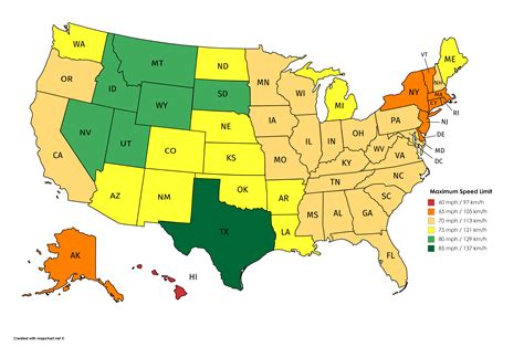 Speed Limits in the United States [5400 x 3586] : r/MapPorn