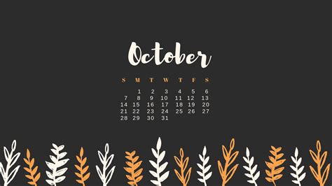 Desktop Wallpapers Calendar October Pictures Wallpaperset