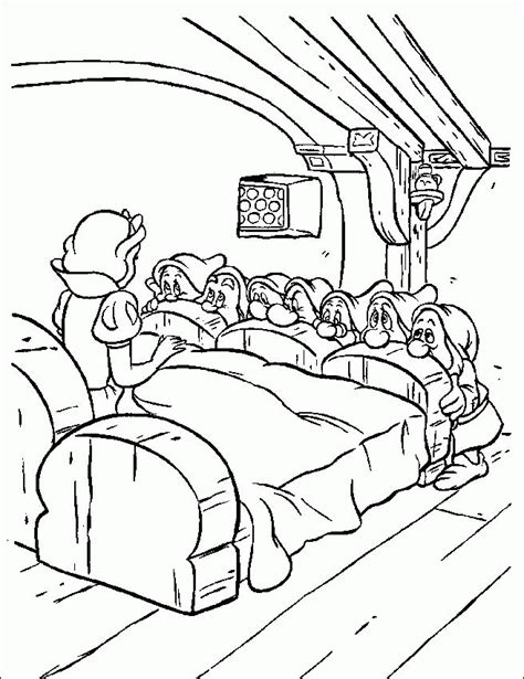 Snow White And Seven Dwarfs Colouring Pages Clip Art Library 5400 The