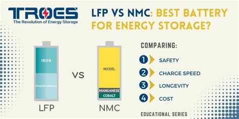 LFP Vs NMC Best Battery For Energy Storage TROES Corp