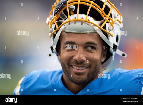 Los Angeles Chargers Running Back Austin Ekeler 30 Smiles Before An