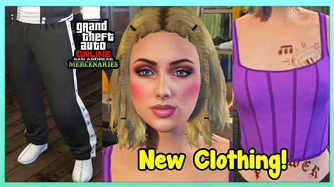 All New Clothing Hairstyles In Gta 5 Online Gta 5 Mercenaries Dlc Update Youtube