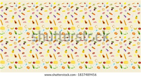 Food Background Vector Banner Poster Stock Vector (Royalty Free ...