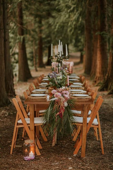 Boda M Gica En El Bosque Mesa Rustica Weding Boho Wedding Wedding