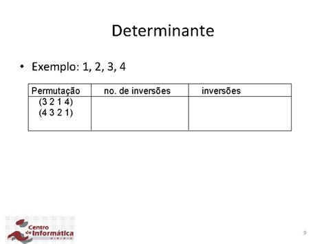 Lgebra Linear Determinante E Matriz Inversa Prof Paulo