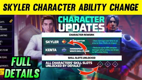 Skyler Kenta Character Ability Change After Update Skyler Character