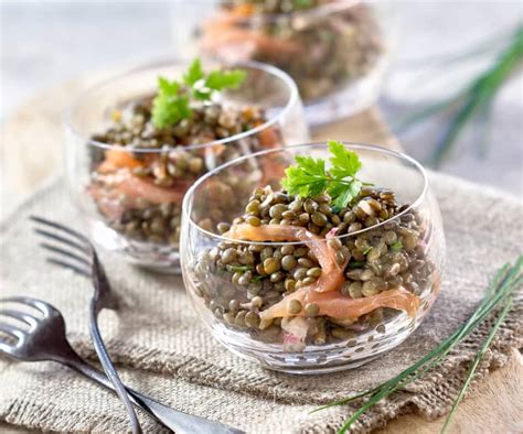 Salade de lentilles au saumon fumé Cookidoo das offizielle