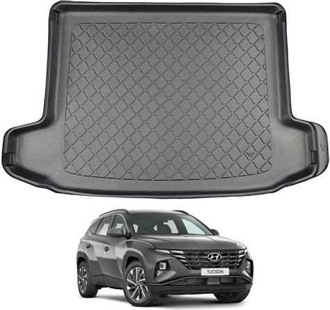 Boot Liner With Raised Edges For Hyundai Tucson 2021 2023 Leather Car