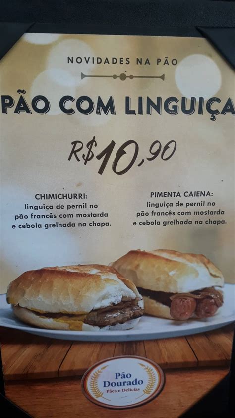 Menu em Padaria Pão Dourado Brasília Quadra Clsw 302 Bloco A