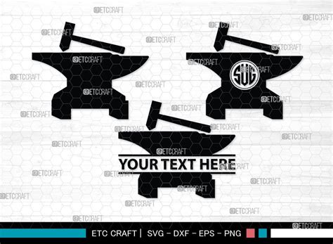 Anvil Monogram, Anvil Silhouette Graphic by Pixel Elites · Creative Fabrica