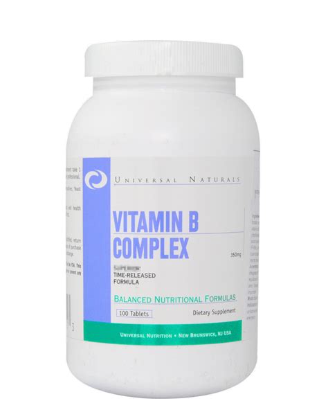 Vitamin B Complex By Universal Nutrition Tablets