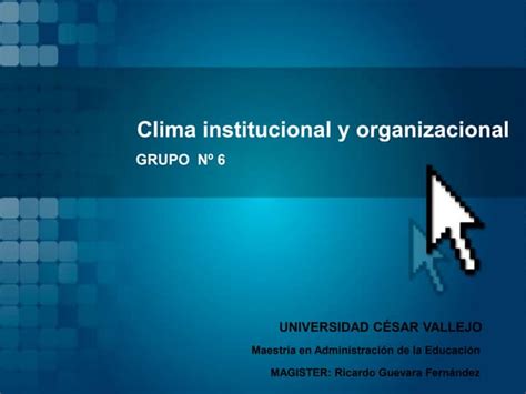 Mapa Conceptual Clima Organizacional