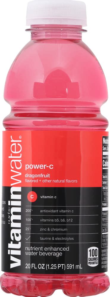 Vitaminwater Power C Electrolyte Enhanced Water W Vitamins