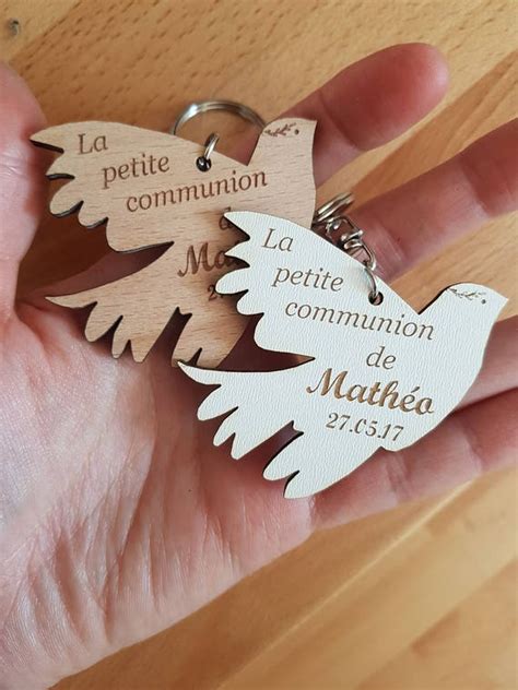 Porte Clés Souvenir De Communion Merci Communion Baptême