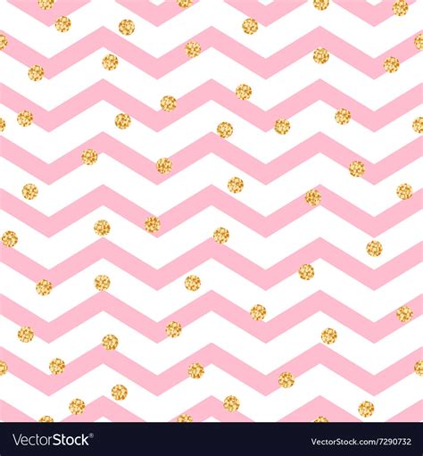 Chevron Zigzag Pink And White Seamless Pattern Vector Image