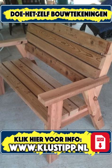 Bouwtekening Tuinbank Tuinbankje Maken Van Steigerhout Archieven