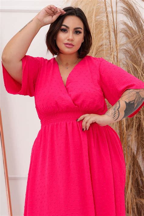 Vestido Plus Size Longo Pipoca Vk Moda Plus Size