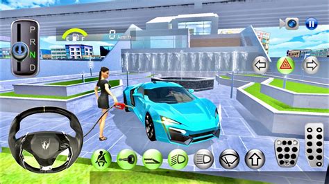 D Driving Class Simulation Super Car Villa Female Oil Refuel Driving