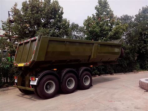 Low Prices Axles Cubic Meter Tipper Semi Trailer Dump Truck