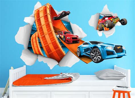 Pin By Norcrisbar On Hot Wheels Hot Wheels Bedroom Hot Wheels Decorations Hot Wheels Wall