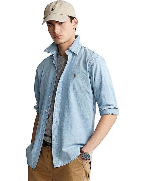 Mens Polo Ralph Lauren Chambray Sport Shirt