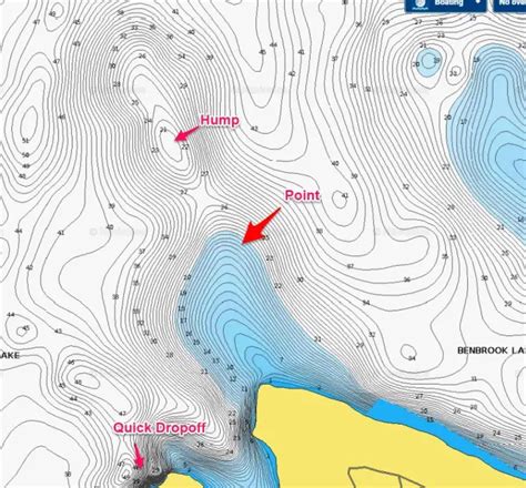 Understanding topographic lake maps for better largemouth bass fishing.